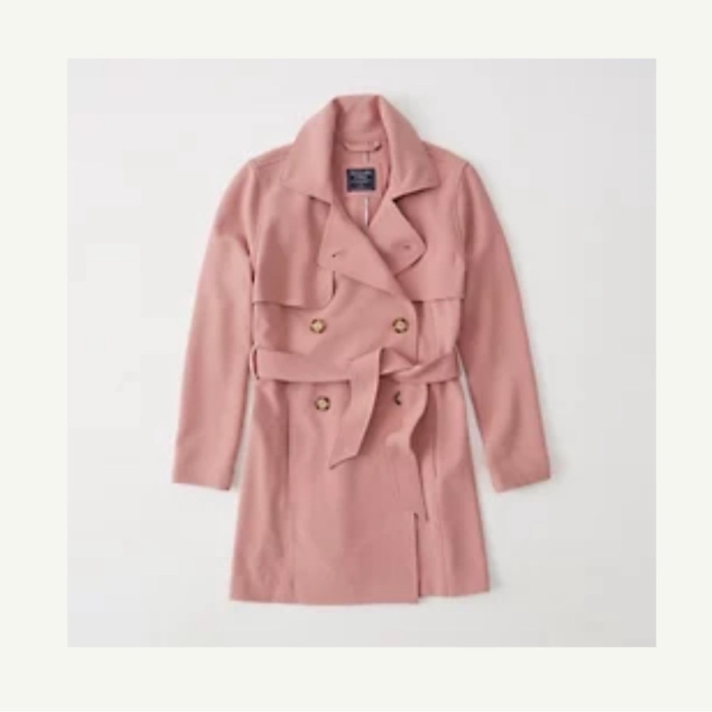 Abercrombie and Fitch Drapey Trench coat Large